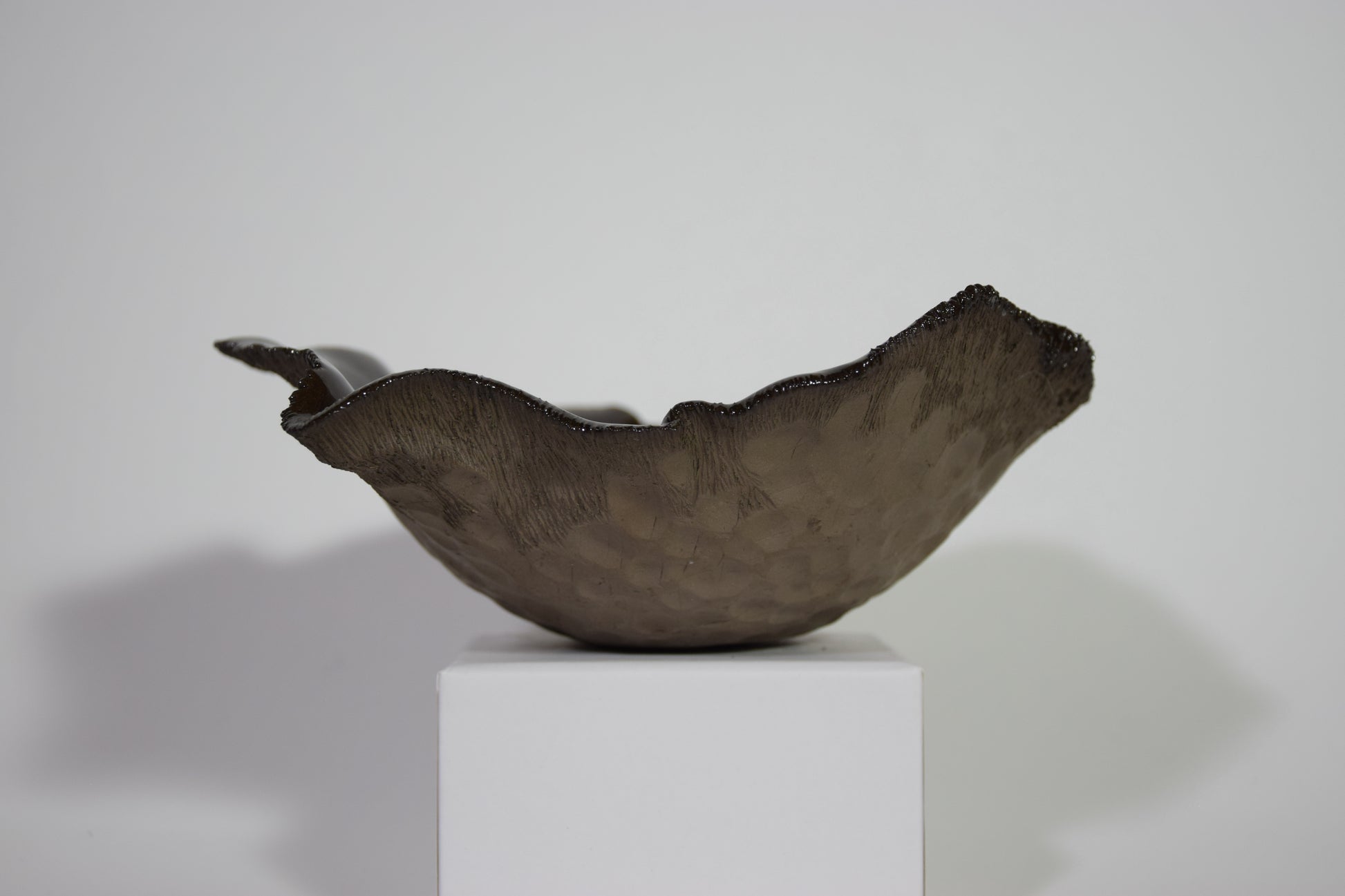 Le silence de l'Univers - Coupelle décorative - Email craquelé & brut